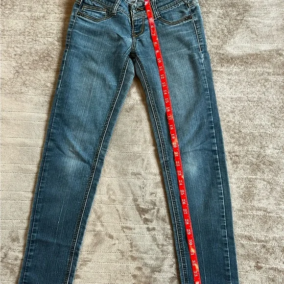 Rewind Skinny Women’s Blue Jeans Junior Size $15 - Picture 5 of 10